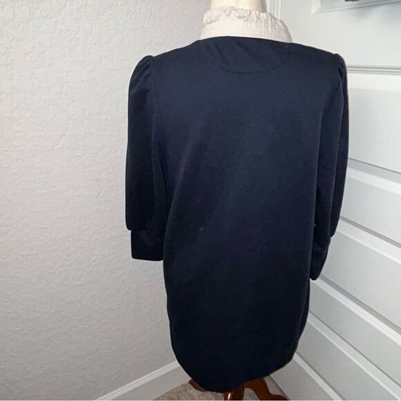Tuckernuck Pomander Place Charlotte Terry 1/4 Button Front Tunic Shirt Dress - Picture 11 of 13